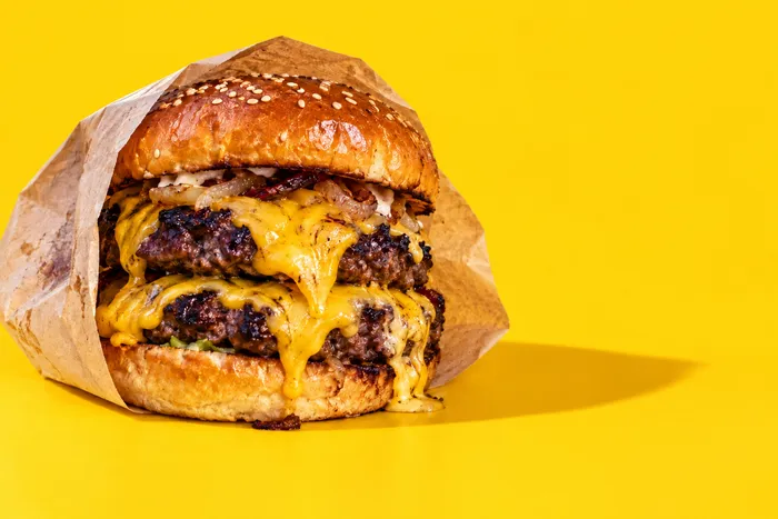 Color block food photo example
