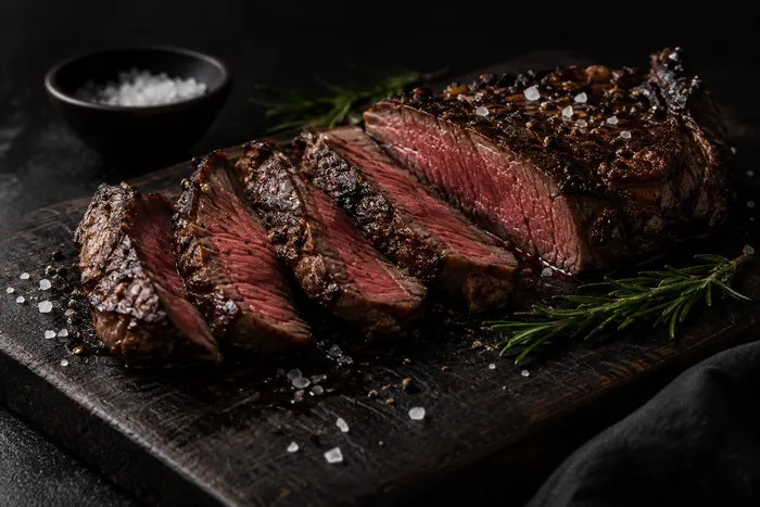 Dark and moody food photo example