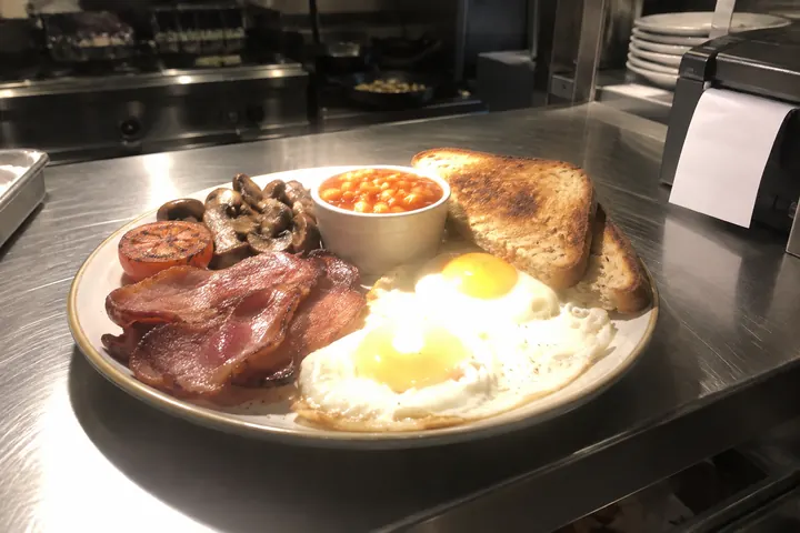 Shot on the kitchen pass