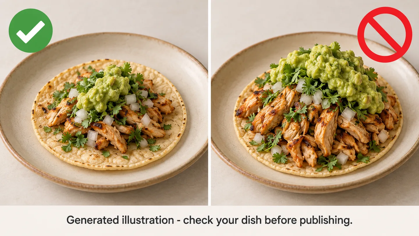 Generated illustration — check your dish before publishing