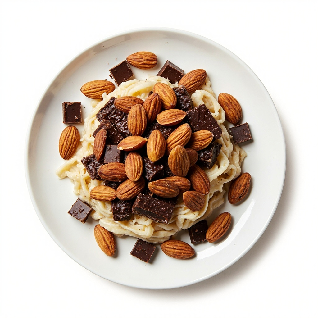 Almonds and dark chocolate