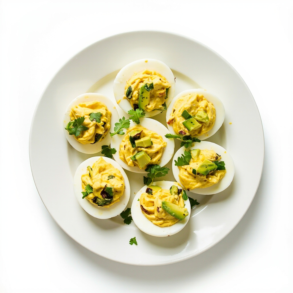 Avocado deviled eggs