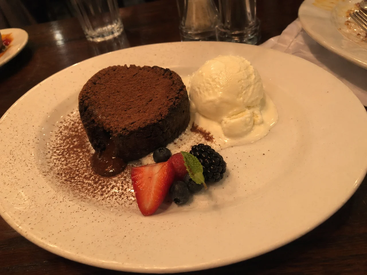 Dessert menu photo before and after AI styling