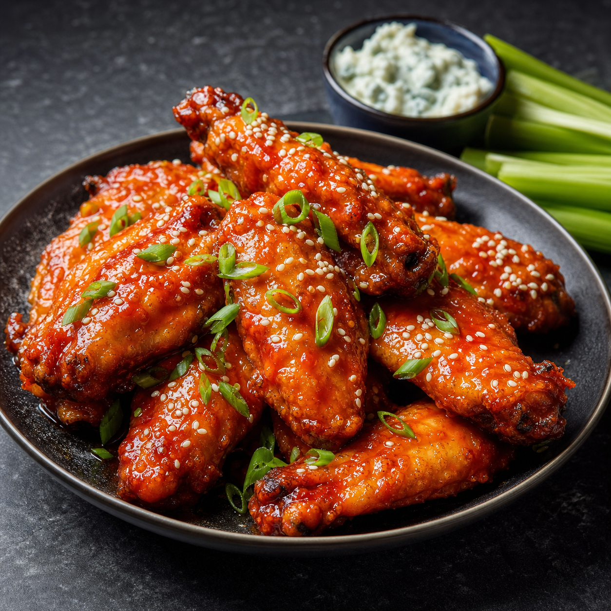 Wings Glaze — AI food photography pack