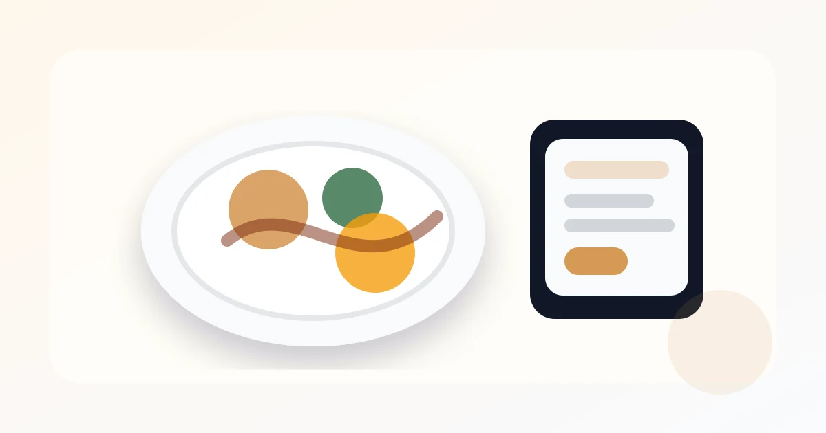 Restaurant team reviewing an AI-enhanced food photo for ingredient and allergen accuracy