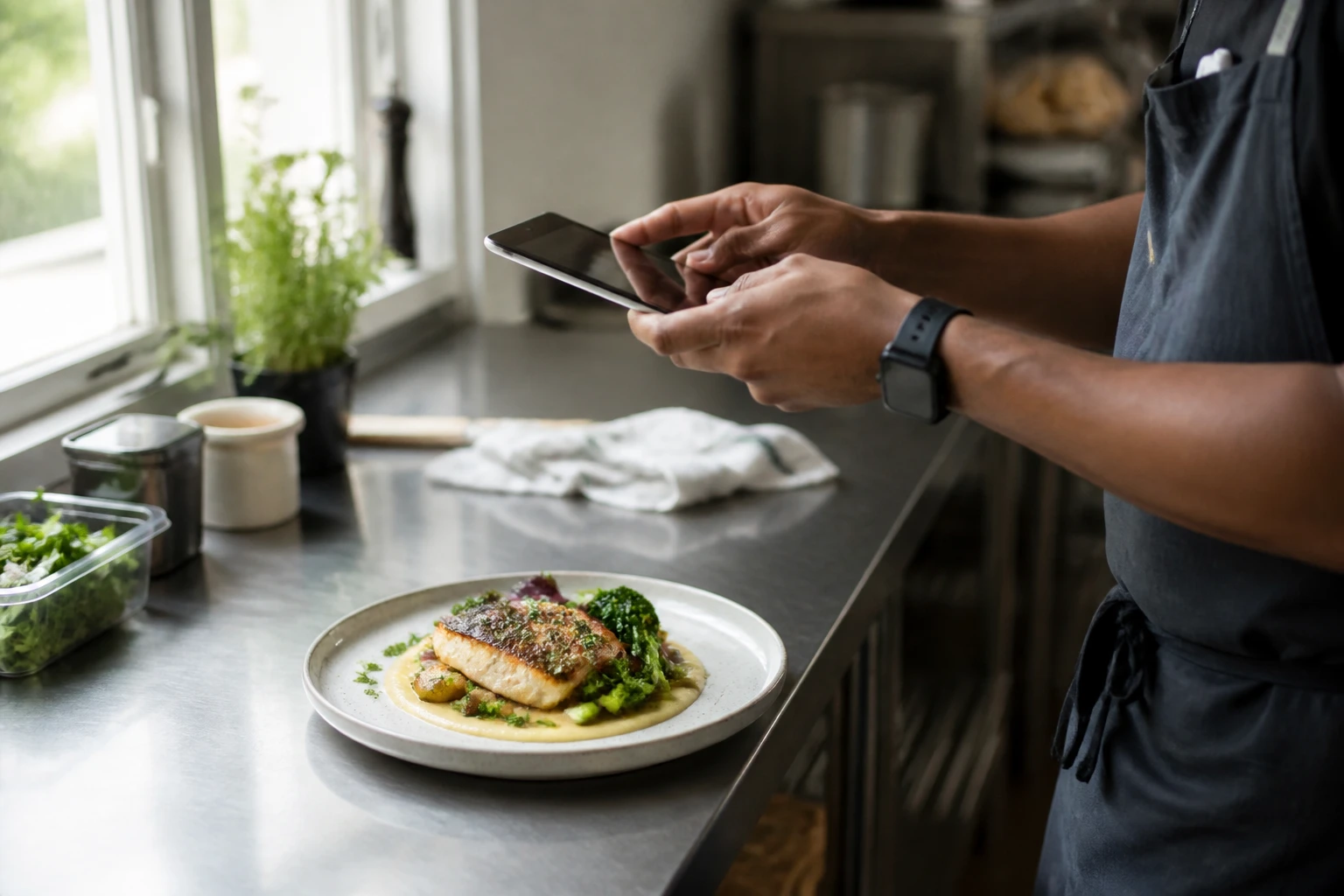 Restaurant operator prepares a truthful menu photo workflow for ai food photo quality control checklist.