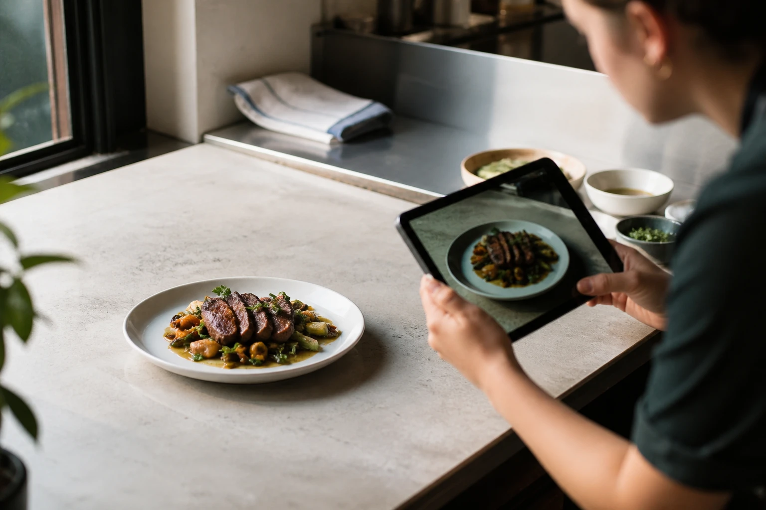 Restaurant operator prepares a truthful menu photo workflow for best ai food photography tool for menus.