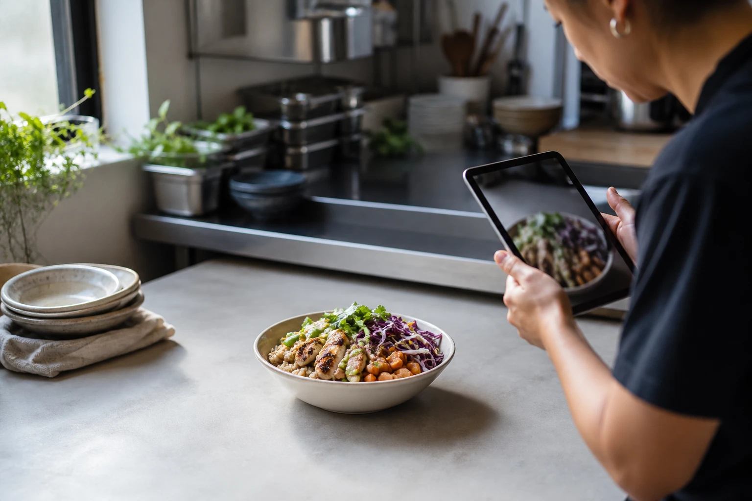 Restaurant operator prepares a truthful menu photo workflow for deliveroo menu photo guide.