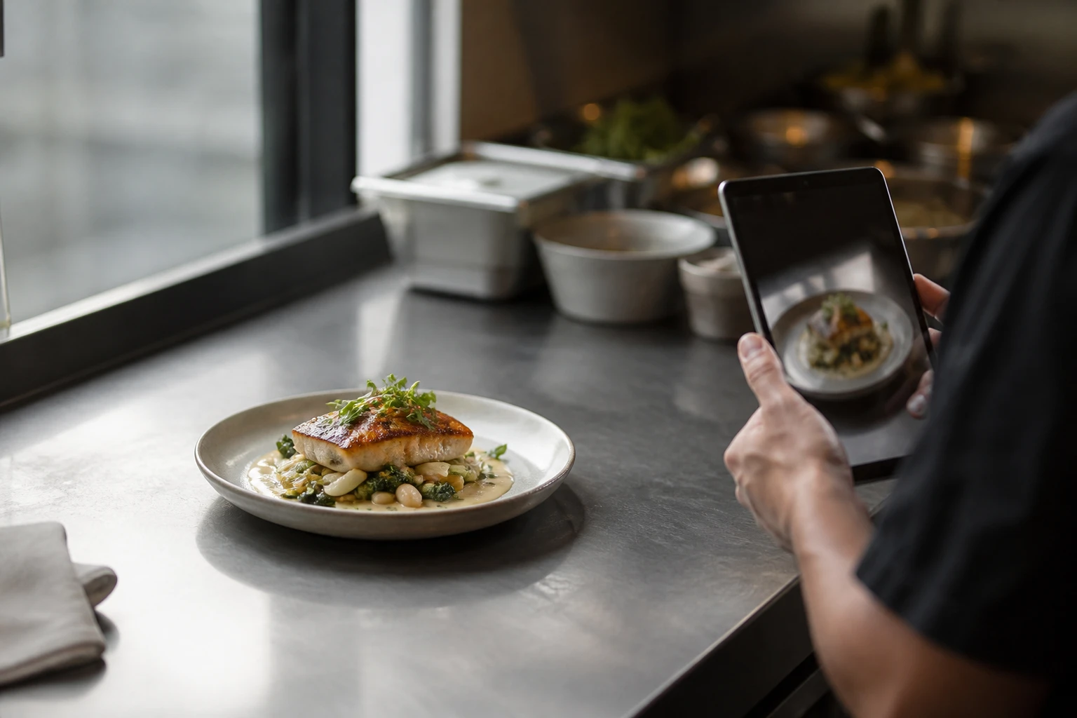 Restaurant operator prepares a truthful menu photo workflow for food photo replicator ai.