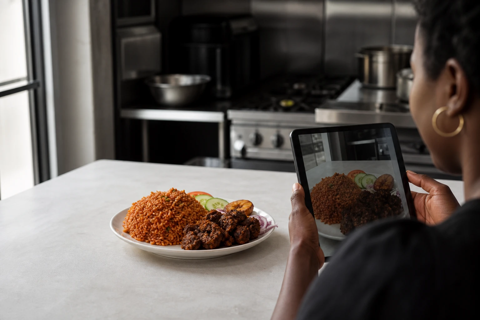 Restaurant operator prepares a truthful menu photo workflow for nigerian food photography ai.