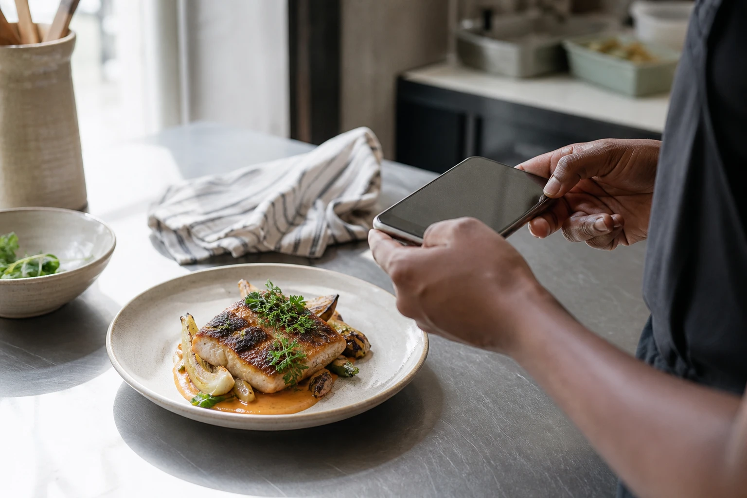 Restaurant operator prepares a truthful menu photo workflow for whatsapp menu photos restaurants.