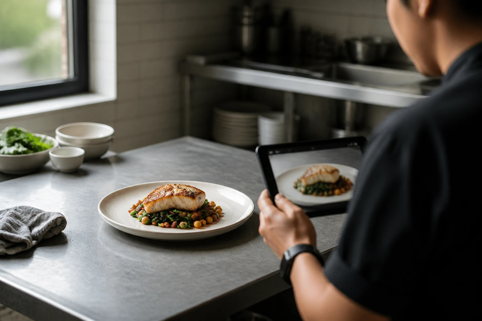 Restaurant operator prepares a truthful menu photo workflow for wolt food photo size guide.
