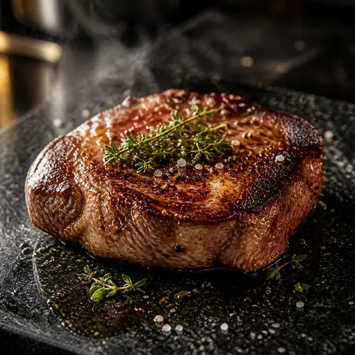 Black granite surface used to make bright food colors pop.