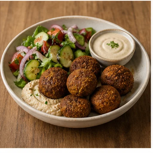 Falafel Plate Natural food preset