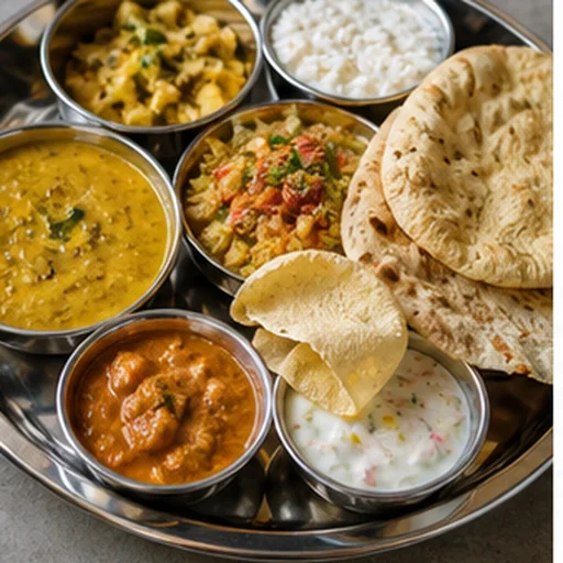 Indian Thali Detail food preset