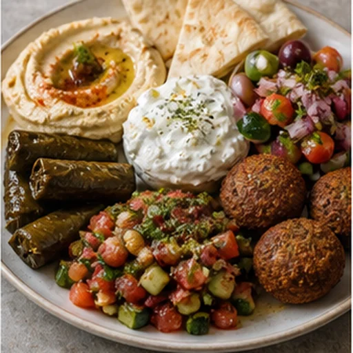 Mediterranean Mezze food preset
